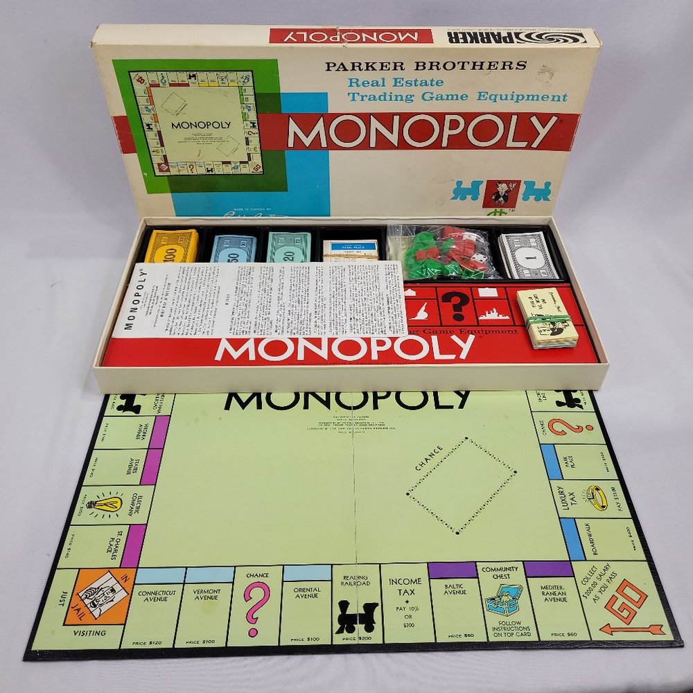 Monopoly Vintage 1961 Board Game by Parker Brothers